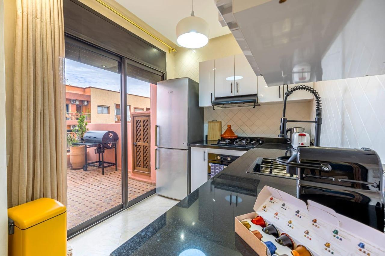 L'Atlas - Appartement Authentique A Gueliz Marrákes Kültér fotó