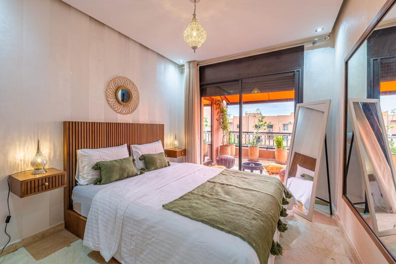 L'Atlas - Appartement Authentique A Gueliz Marrákes Kültér fotó