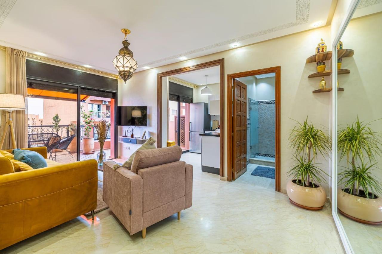 L'Atlas - Appartement Authentique A Gueliz Marrákes Kültér fotó